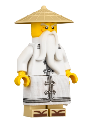 Sensei Wu - The LEGO Ninjago Movie, White Robe, Zori Sandals, Raised Eyebrows